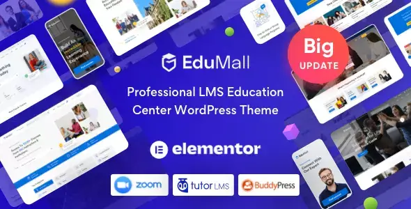 EduMall v4.3.1 — тема WordPress для профессионального образовательного центра LMS